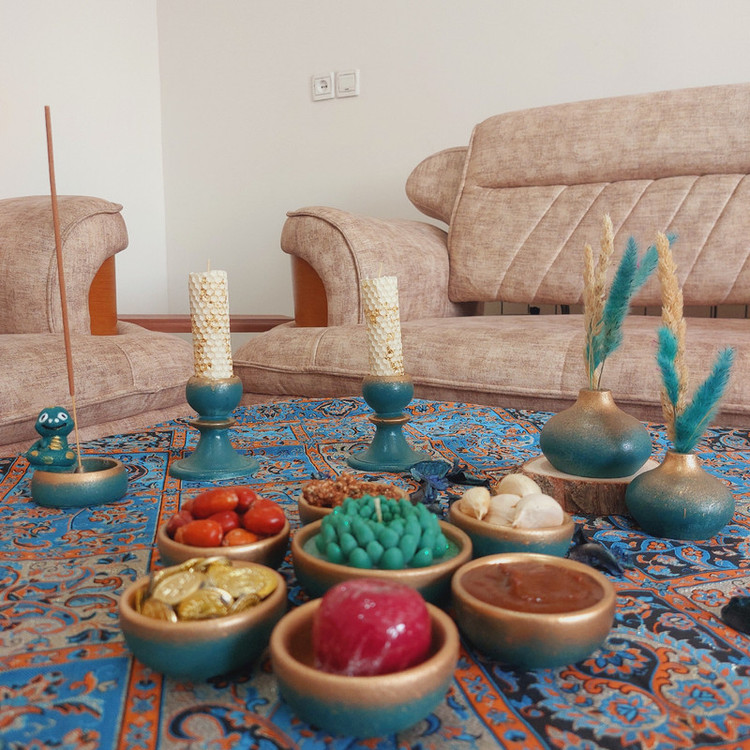 مجموعه ظروف هفت سین 14پارچه مدل شاهزاده کوچولو