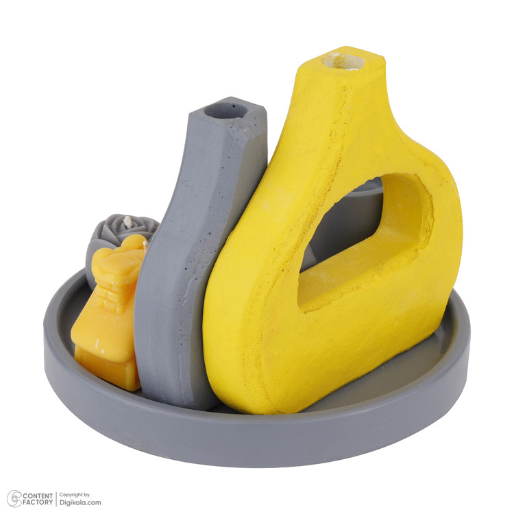 نمای پشت ست دکوری رومیزی طرح کلبه