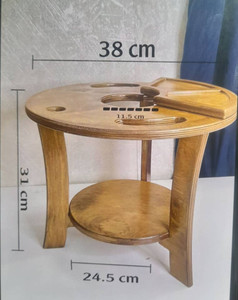 ابعاد میز قلیان چوبی