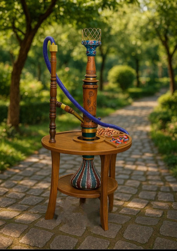 میز قلیان چوبی