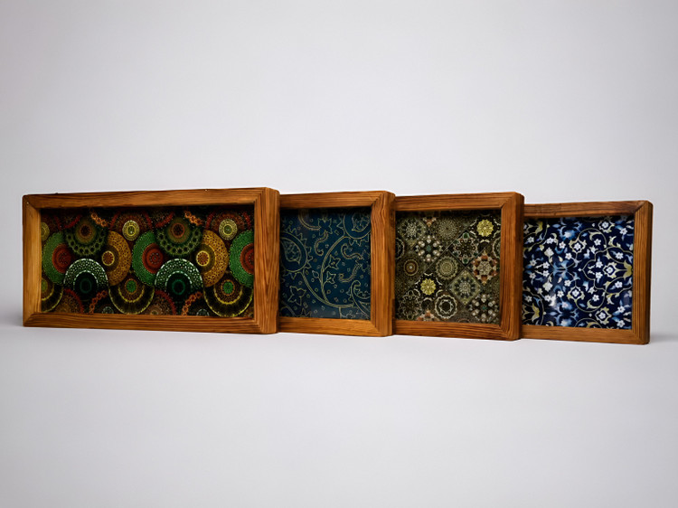 سینی پذیرایی و نظم دهنده طرح سنتی